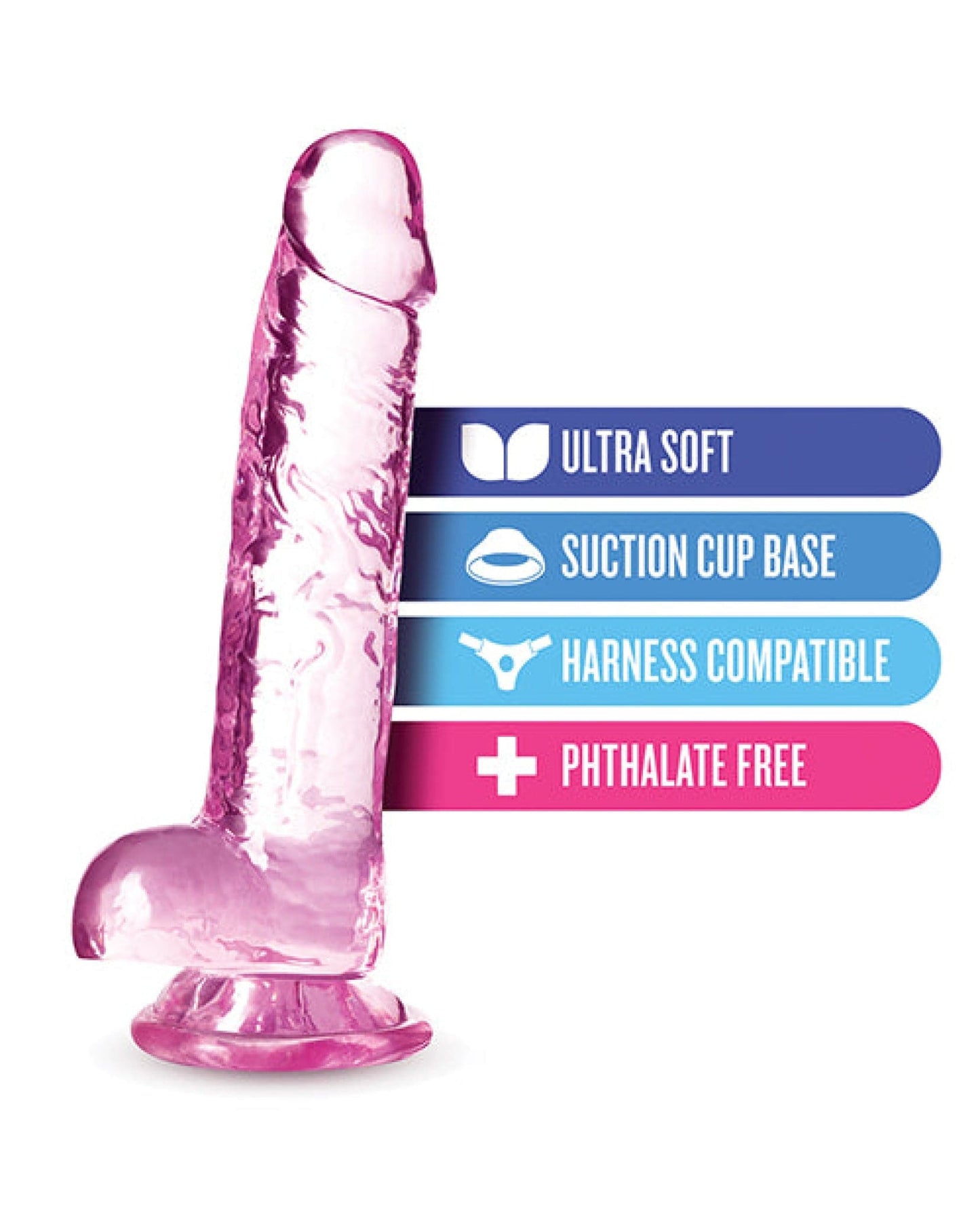 Doll Authority Dongs & Dildos Blush Naturally Yours 7" Crystalline Dildo
