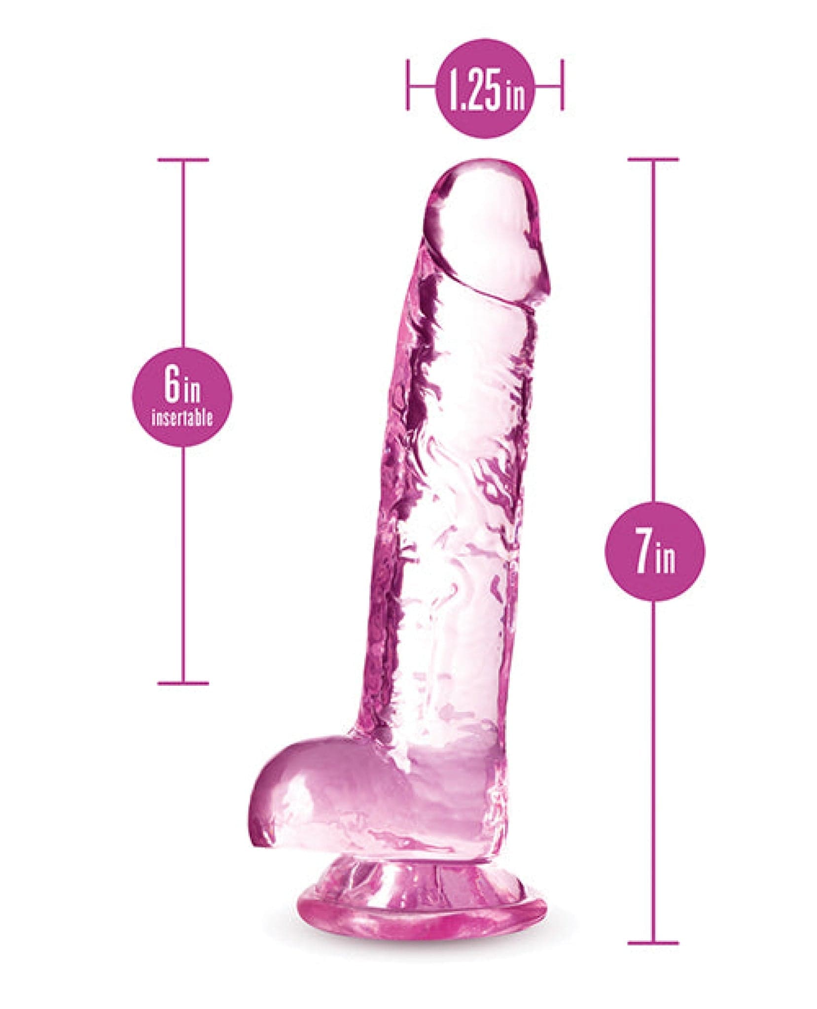 Doll Authority Dongs & Dildos Blush Naturally Yours 7" Crystalline Dildo