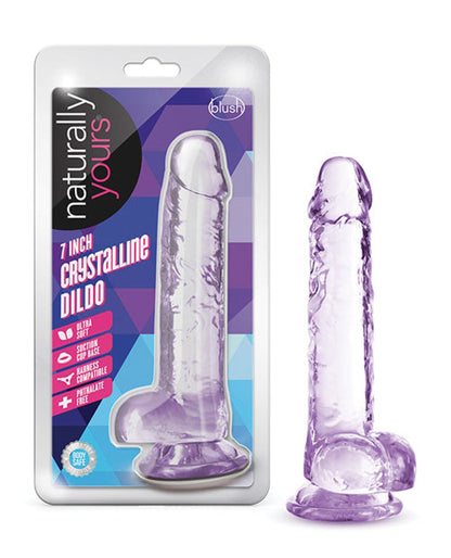 Doll Authority Dongs & Dildos Amethyst Blush Naturally Yours 7" Crystalline Dildo