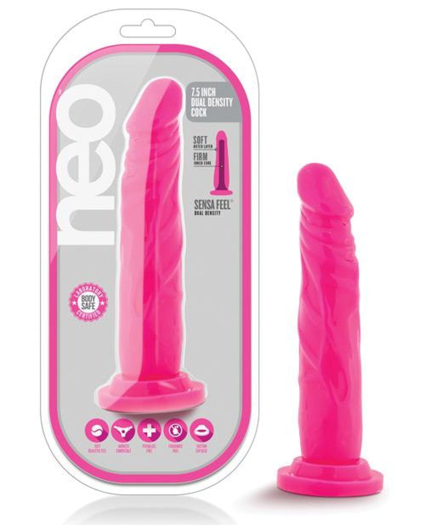 Doll Authority Dongs & Dildos 7.5" "Blush Neo 5.5"" Dual Density Cock"