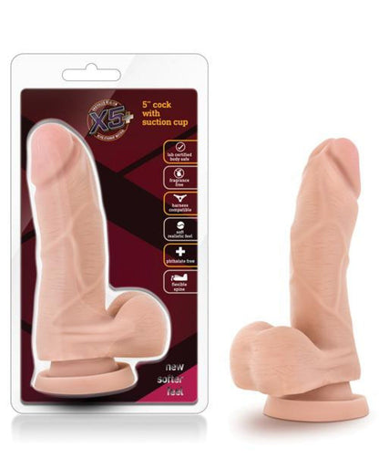 Doll Authority Dongs & Dildos Blush X5 5" Cock W-flexible Spine - Beige