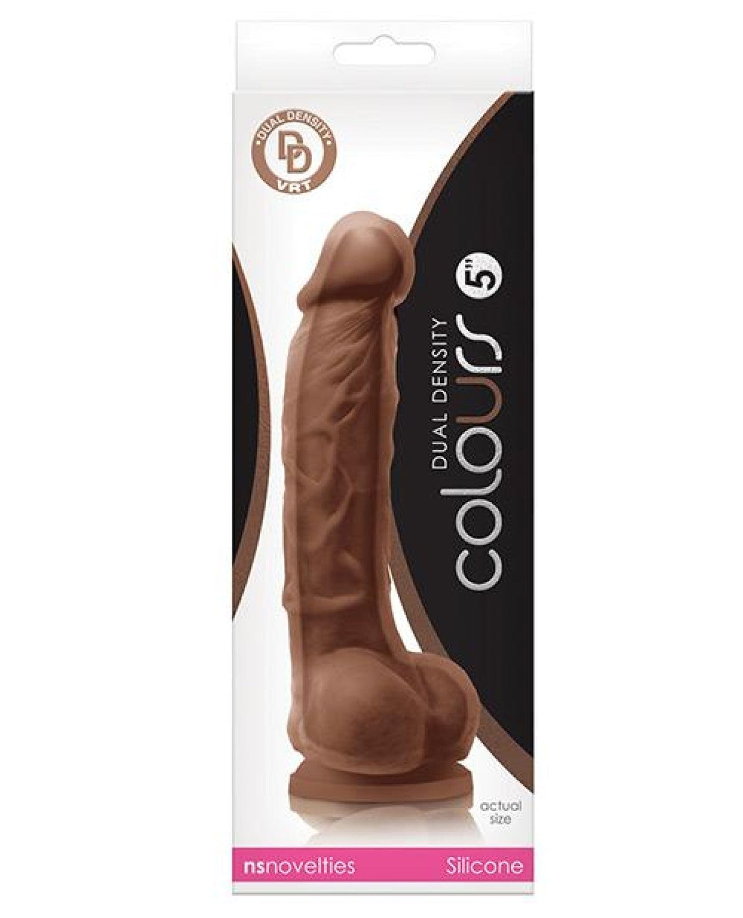 Doll Authority Dongs & Dildos Brown "Colours Dual Density 5"" Dildo"