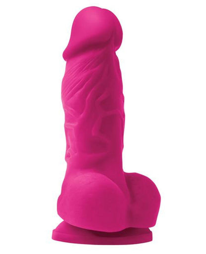 Doll Authority Dongs & Dildos "Colours Pleasures 4"" Dong W/balls & Suction Cup"