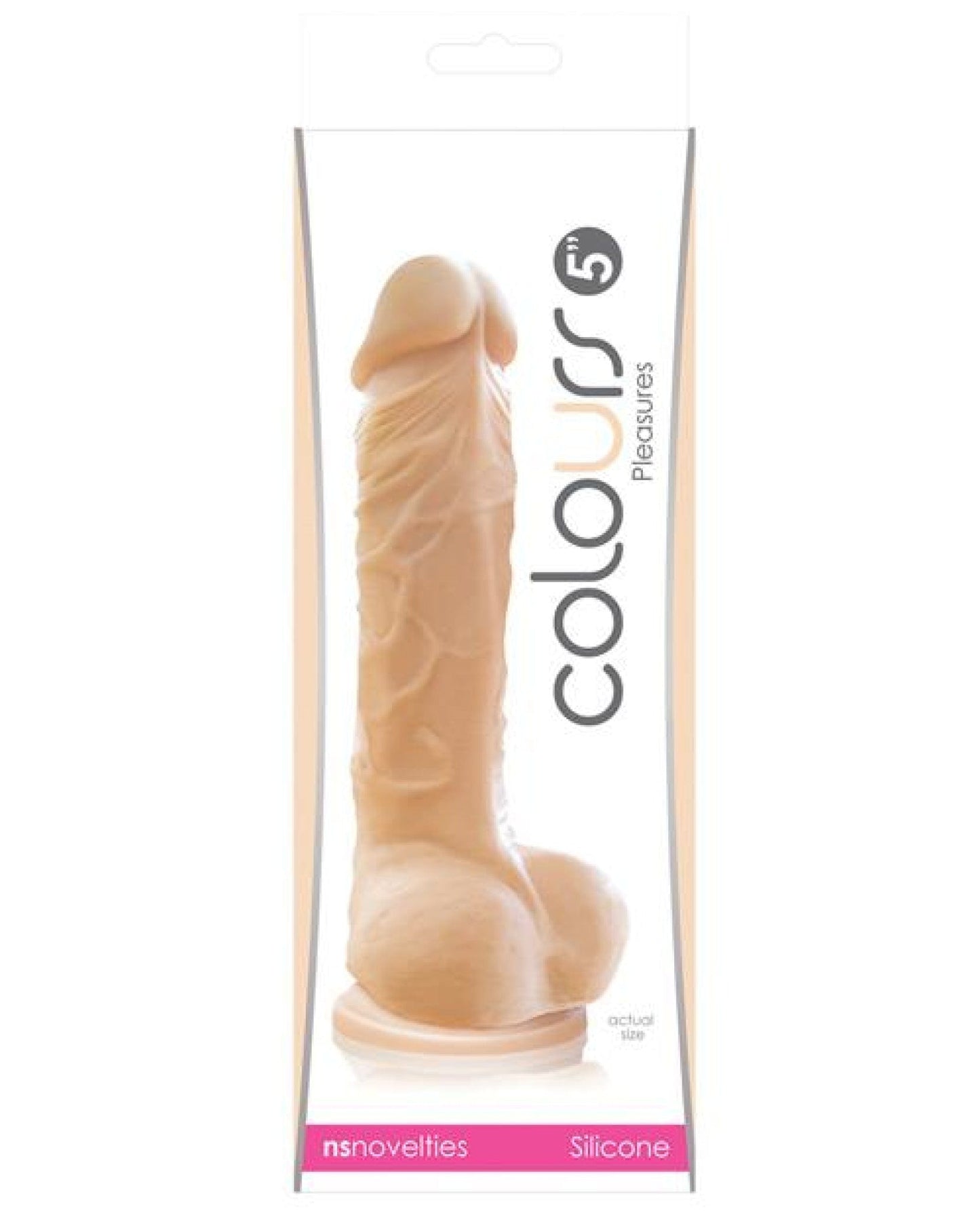 Doll Authority Dongs & Dildos Colours Pleasures 5" Dildo W-suction Cup - Flesh