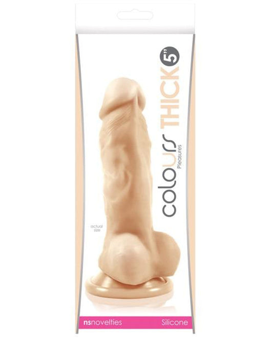 Doll Authority Dongs & Dildos White "Colours Pleasures Thick 5"" Dildo"