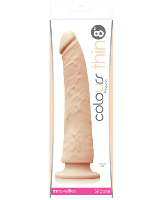 Doll Authority Dongs & Dildos White "Colours Pleasures Thin 8"" Dildo"