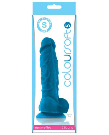 Doll Authority Dongs & Dildos Blue "Coloursoft 5"" Silicone Soft Dildo"