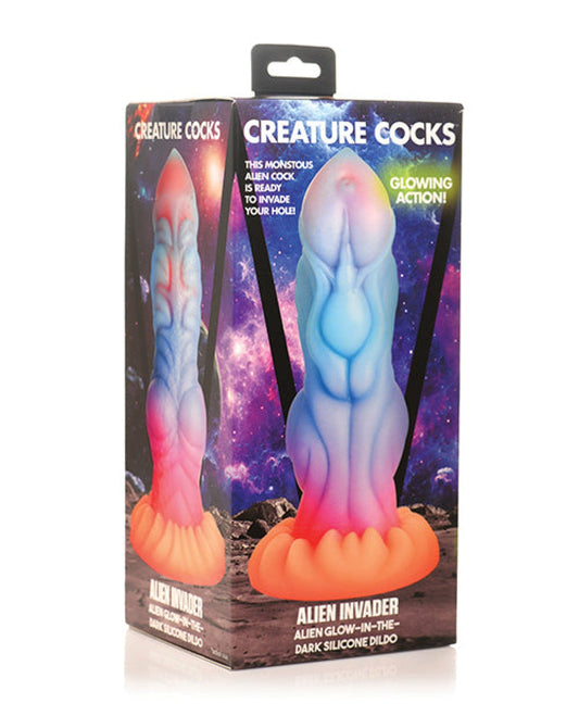 Doll Authority Dongs & Dildos Creature Cocks Alien Invader Alien Glow-in-the-Dark Silicone Dildo
