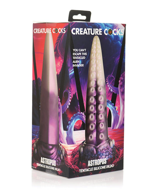 Doll Authority Dongs & Dildos Creature Cocks Astropus Tentacle Silicone Dildo - Purple/White