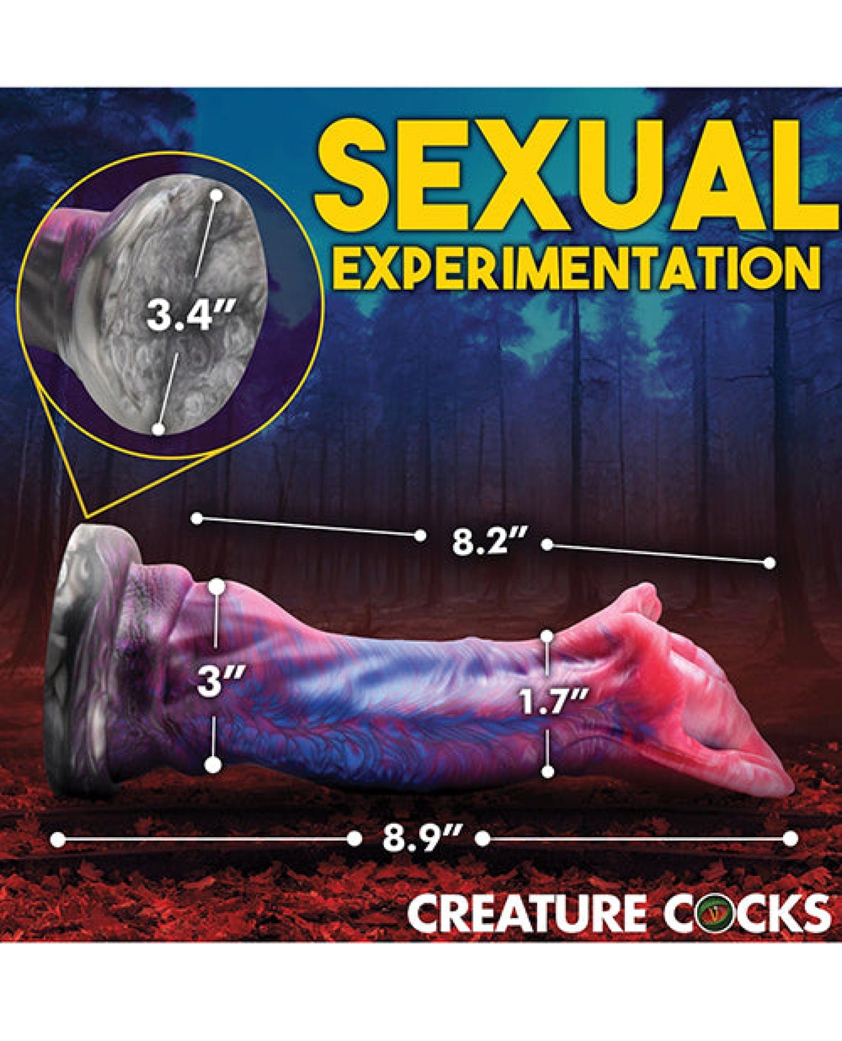 Doll Authority Dongs & Dildos Creature Cocks Demogorgon Silicone Dildo - Multi Color