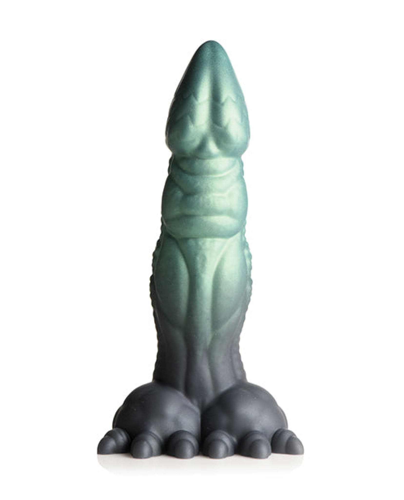 Doll Authority Dongs & Dildos Creature Cocks Dickosaur Dinosaur Silicone Dildo  - Black/Teal