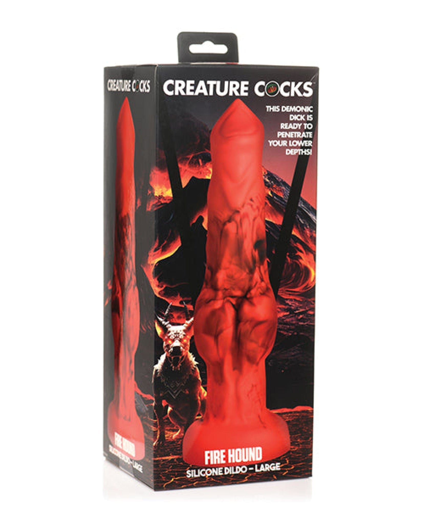 Doll Authority Dongs & Dildos Red / Large Creature Cocks Fire Hound Silicone Dildo