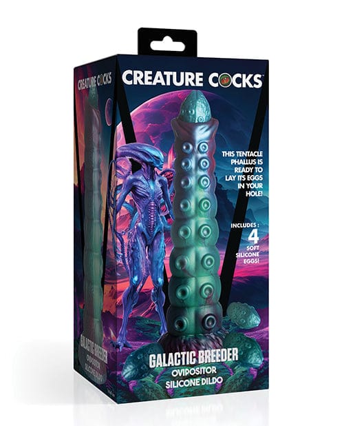 Doll Authority Dongs & Dildos Creature Cocks Galactic Breeder Ovipositor Silicone Dildo w/Eggs - Multi Color