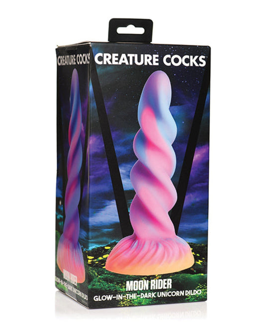 Doll Authority Dongs & Dildos Creature Cocks Moon Rider Unicorn Dildo - Glow In The Dark