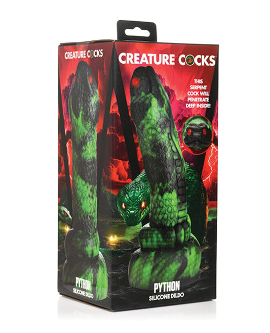 Doll Authority Dongs & Dildos Creature Cocks Python Silicone Dildo - Black/Green