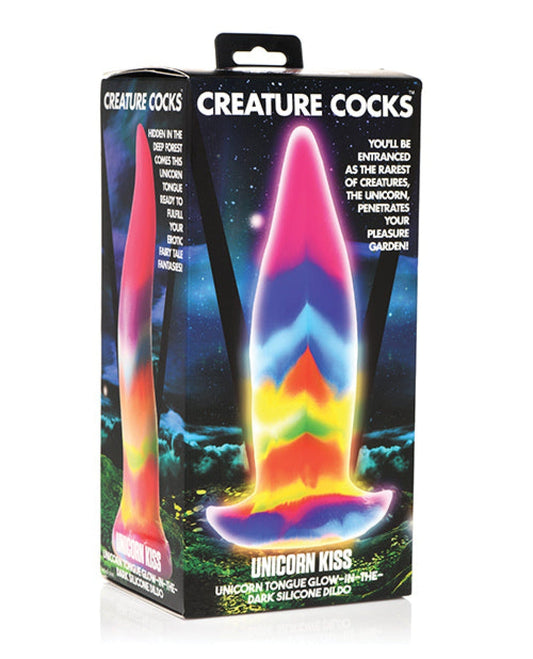 Doll Authority Dongs & Dildos Creature Cocks Unicorn Kiss Silicone Tongue Dildo - Glow In The Dark