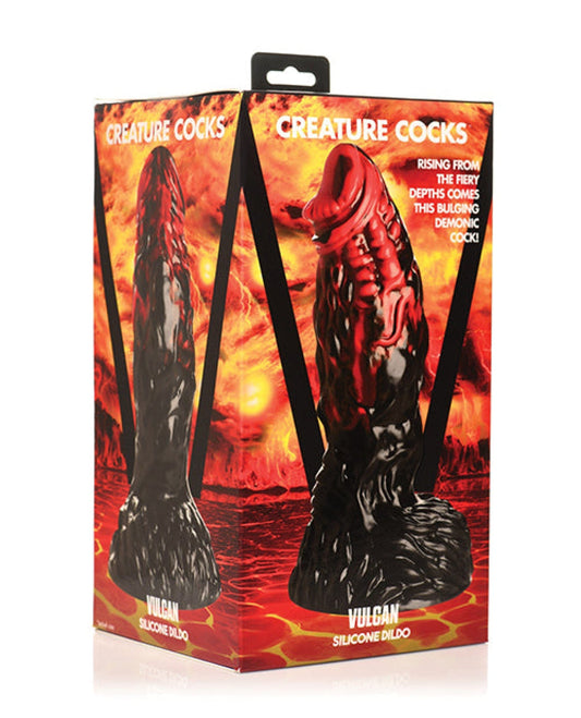 Doll Authority Dongs & Dildos Creature Cocks Vulcan Silicone Dildo - Black/Red