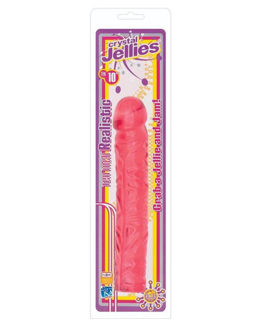 Doll Authority Dongs & Dildos Pink "Crystal Jellies 10"" Classic Dildo"
