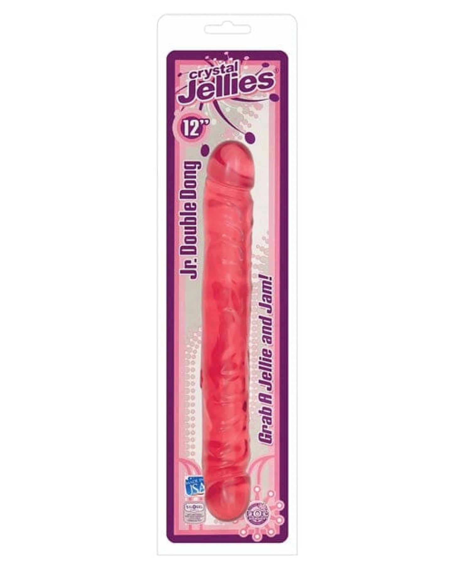 Doll Authority Dongs & Dildos Pink "Crystal Jellies 12"" Jr. Double Dong"