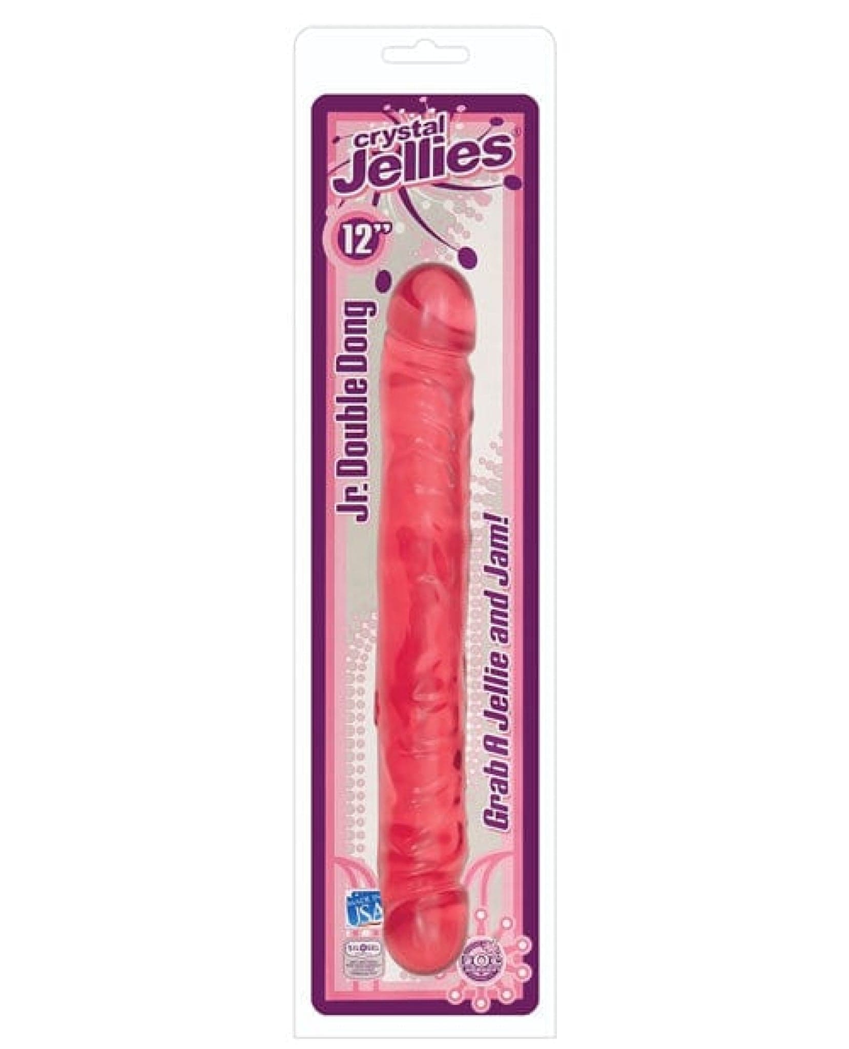 Doll Authority Dongs & Dildos Pink "Crystal Jellies 12"" Jr. Double Dong"