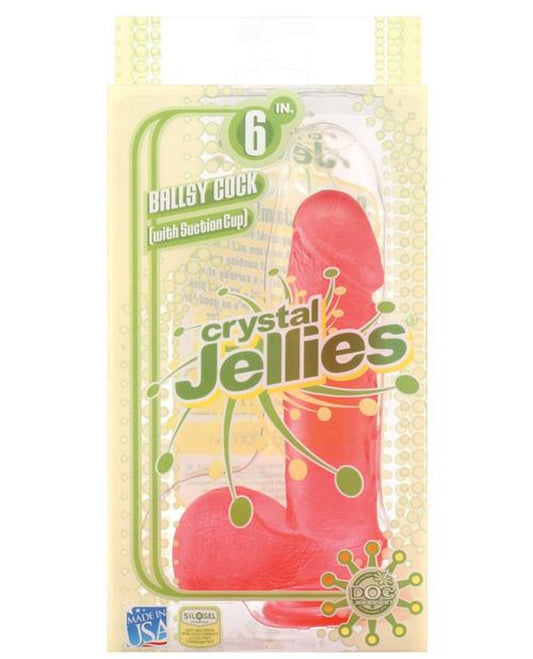 Doll Authority Dongs & Dildos Pink / 6" "Crystal Jellies 8"" Ballsy Cock"