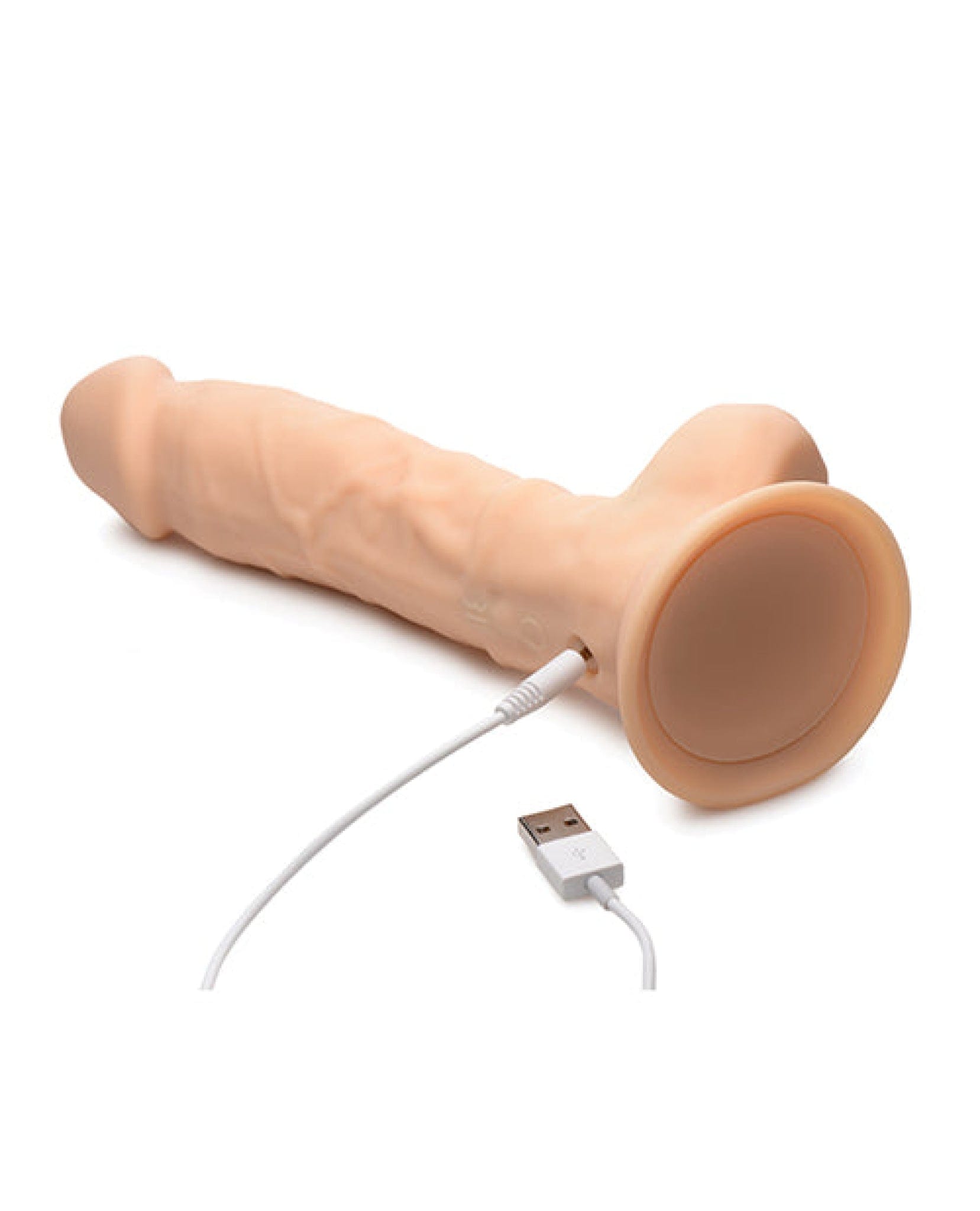 Doll Authority Dongs & Dildos Curve Novelties Fleshstixxx 8" Vibrating Silicone Dildo W/balls