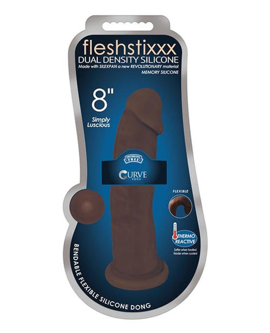 Doll Authority Dongs & Dildos Chocolate / 8" Curve Novelties Fleshstixxx Dildo