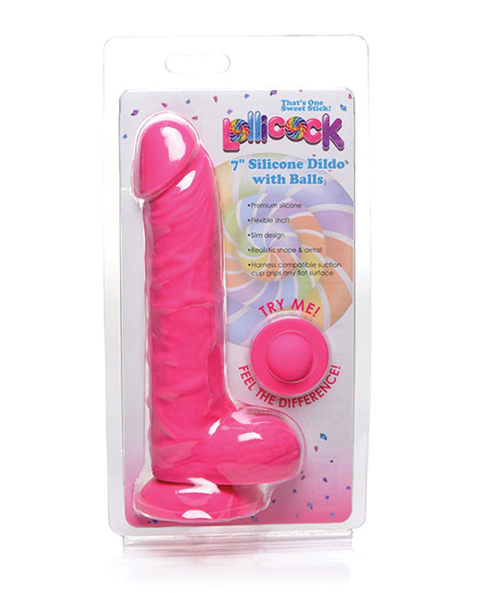 Doll Authority Dongs & Dildos Cherry Curve Novelties Lollicock 7" Silicone Dildo W/balls