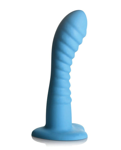 Doll Authority Dongs & Dildos Curve Toys Simply Sweet 7" Ribbed Silicone Dildo - Blue