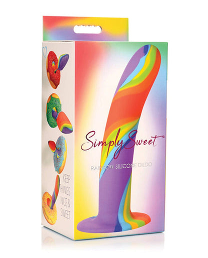 Doll Authority Dongs & Dildos Curve Toys Simply Sweet Rainbow Silicone Dildo