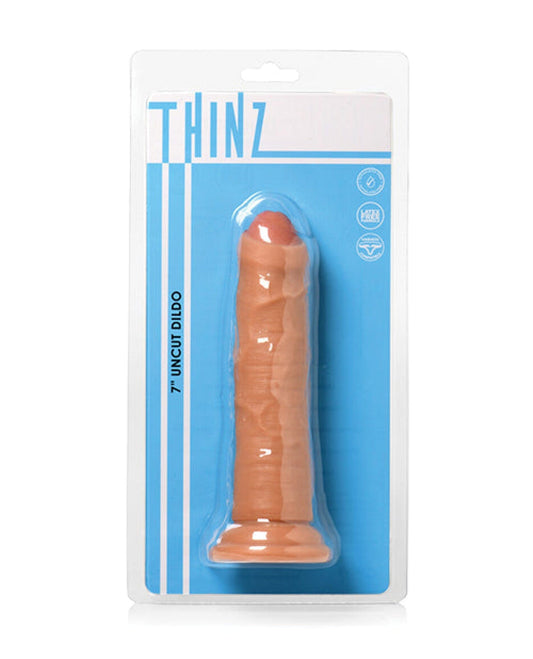Doll Authority Dongs & Dildos Curve Toys Thinz 7" Uncut Dildo - Light