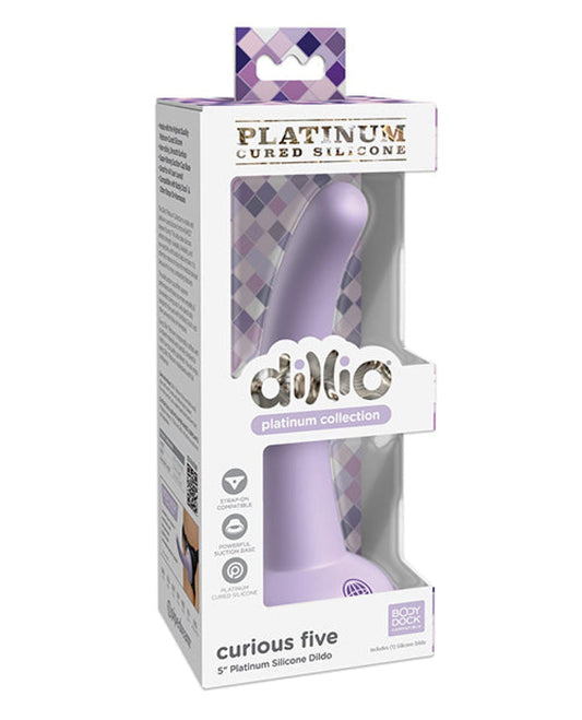 Doll Authority Dongs & Dildos Purple Dillio Platinum 5" Curious Five Silicone Dildo