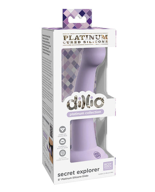 Doll Authority Dongs & Dildos Purple Dillio Platinum 6" Secret Explorer Silicone Dildo