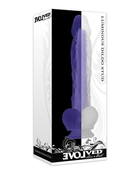 Doll Authority Dongs & Dildos Evolved Luminous Dildo Stud Non Vibrating - Purple