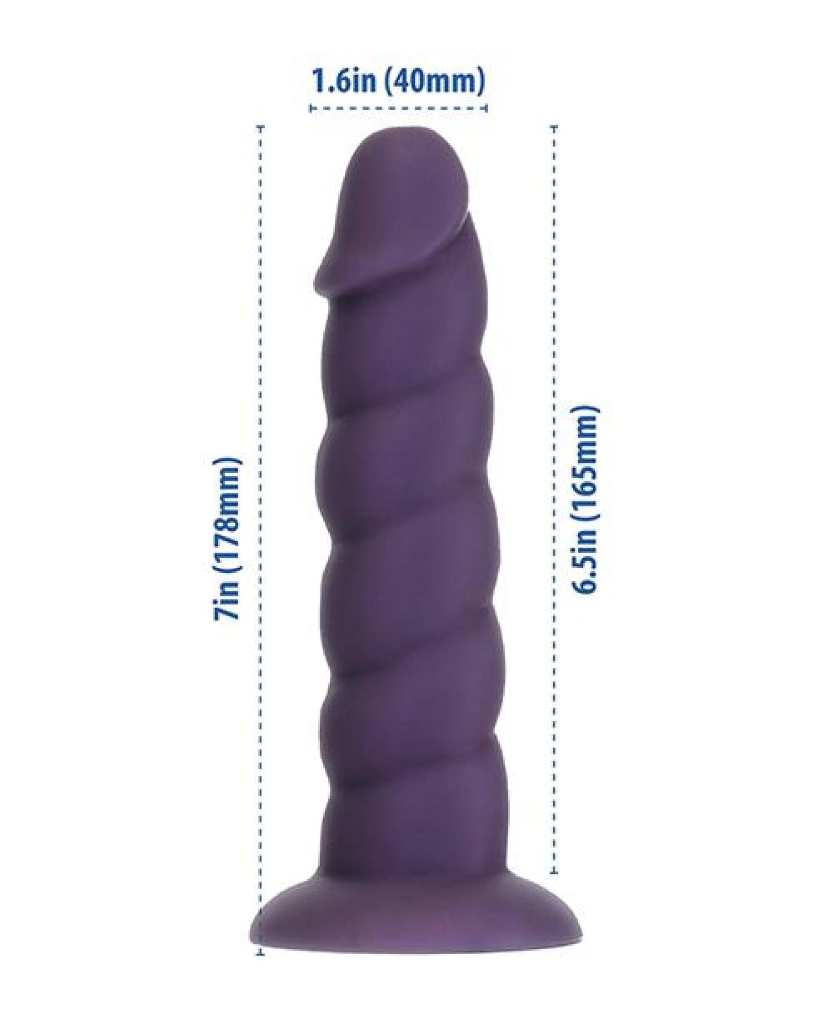 Doll Authority Dongs & Dildos Fantasy Addiction 7" Unicorn Dildo - Purple