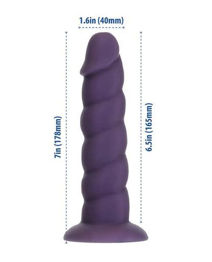 Doll Authority Dongs & Dildos Fantasy Addiction 7" Unicorn Dildo - Purple