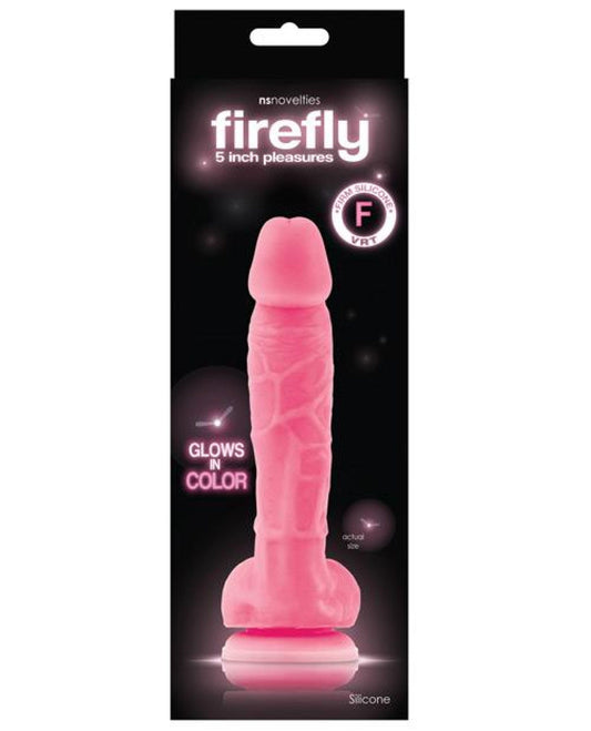 Doll Authority Dongs & Dildos Pink "Firefly 5"" Silicone Glowing Dildo"