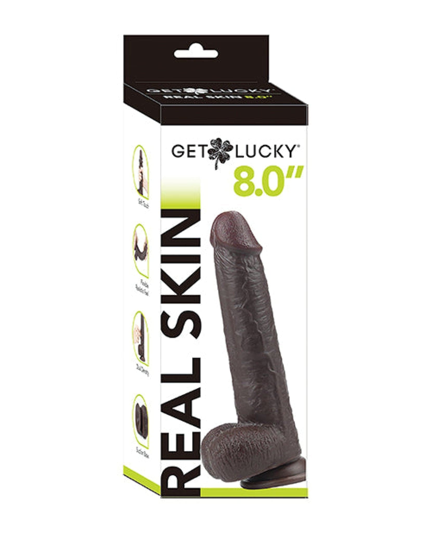Doll Authority Dongs & Dildos Dark Brown Get Lucky 8.0" Real Skin Series