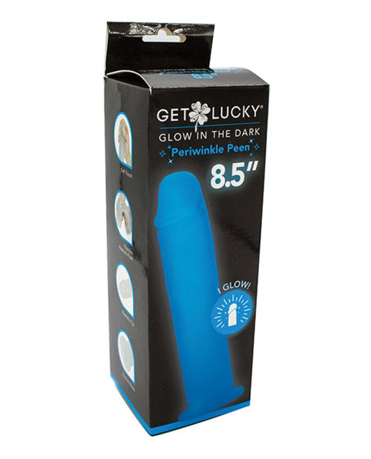 Doll Authority Dongs & Dildos Get Lucky 8.5" Glow In The Dark Periwinkle Peen Dildo