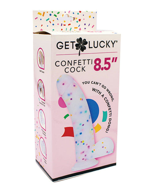Doll Authority Dongs & Dildos Get Lucky 8.5" Real Skin Confetti Cock - Multi Color