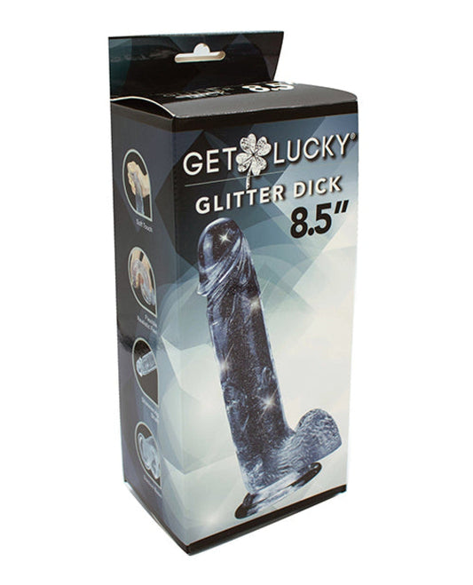 Doll Authority Dongs & Dildos Get Lucky 8.5" Real Skin Glitter Dick - Clear