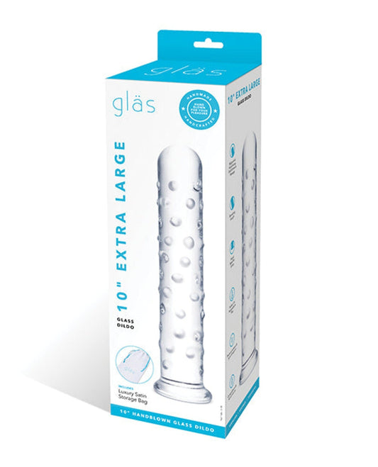 Doll Authority Dongs & Dildos Glas 10" Extra Large Glass Dildo - Clear