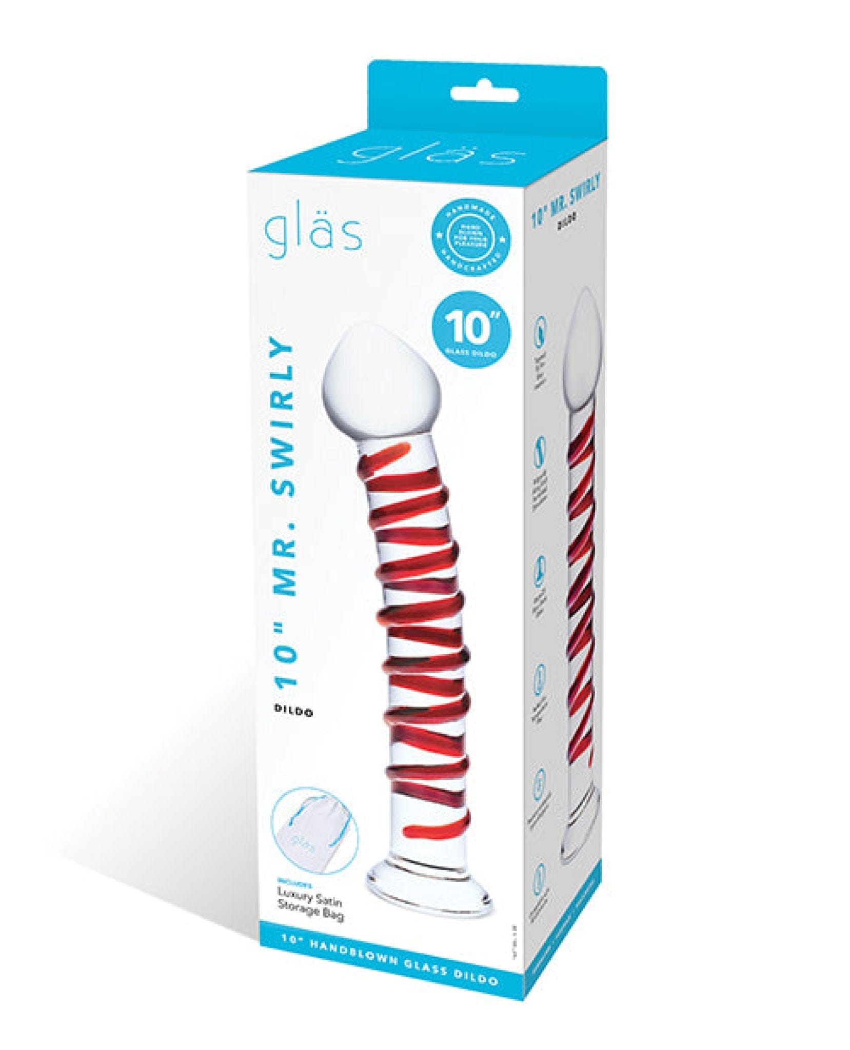 Doll Authority Dongs & Dildos Glas 10" Mr. Swirly Dildo - Red