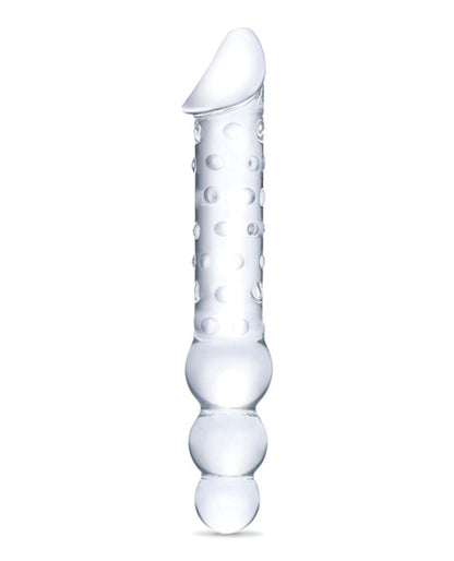 Doll Authority Dongs & Dildos Glas 12" Double Ended Glass Dildo W-anal Beads - Clear