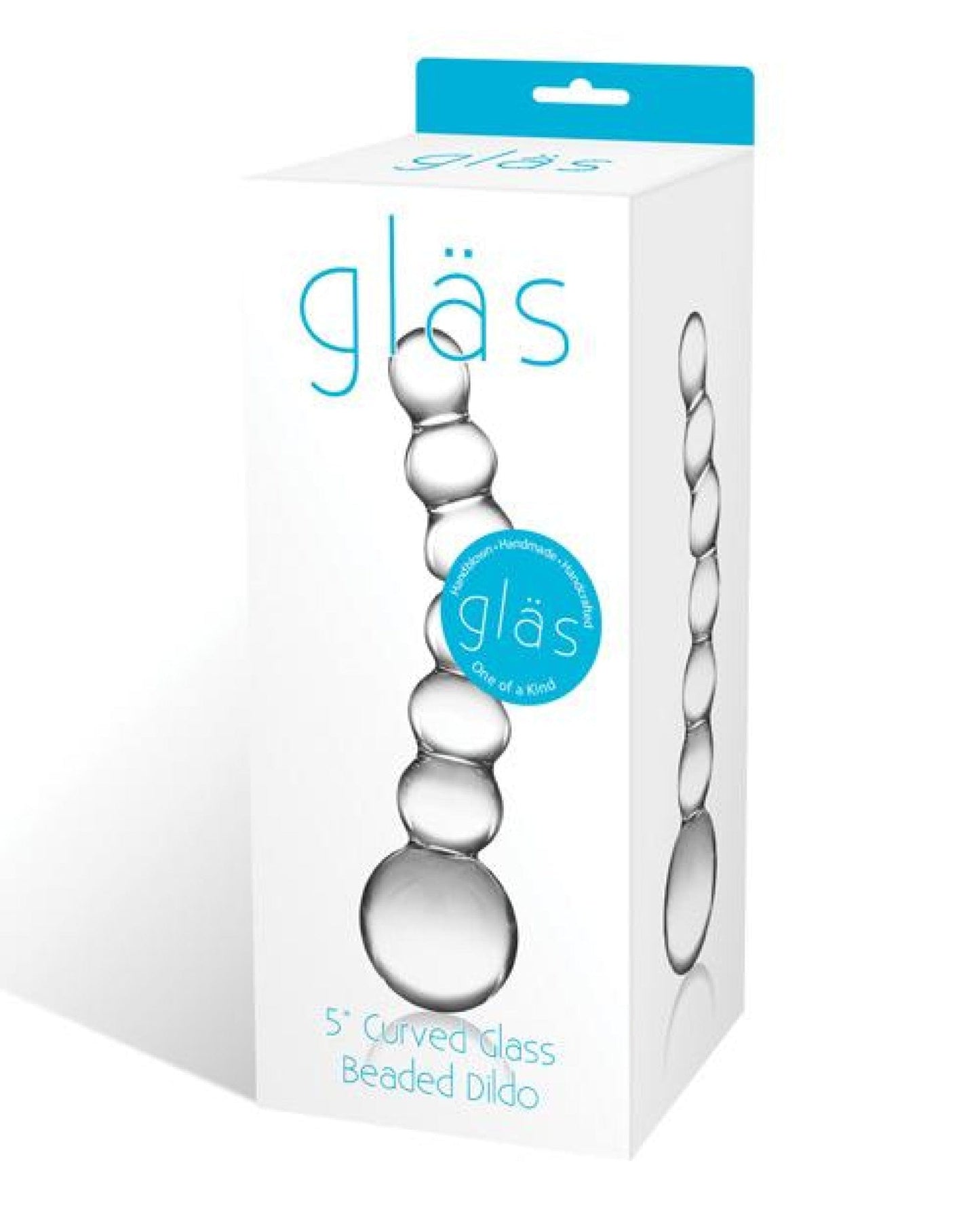 Doll Authority Dongs & Dildos Glas 5" Curved Glass Beaded Dildo
