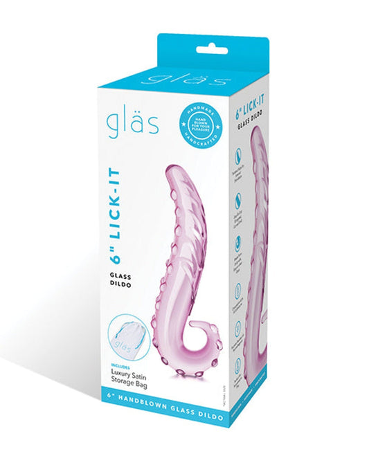 Doll Authority Dongs & Dildos Glas 6" Lick-it Glass Dildo - Pink