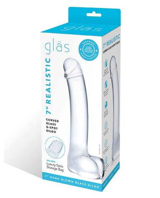 Doll Authority Dongs & Dildos Glas 7" Realistic Curved Glass G-spot Dildo