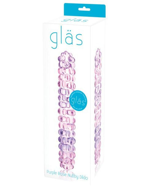 Doll Authority Dongs & Dildos Glas Purple Rose Nubby Glass Dildo