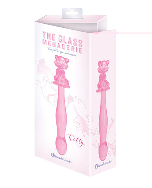 Doll Authority Dongs & Dildos Glass Menagerie Kitty Glass Dildo - Light Blue