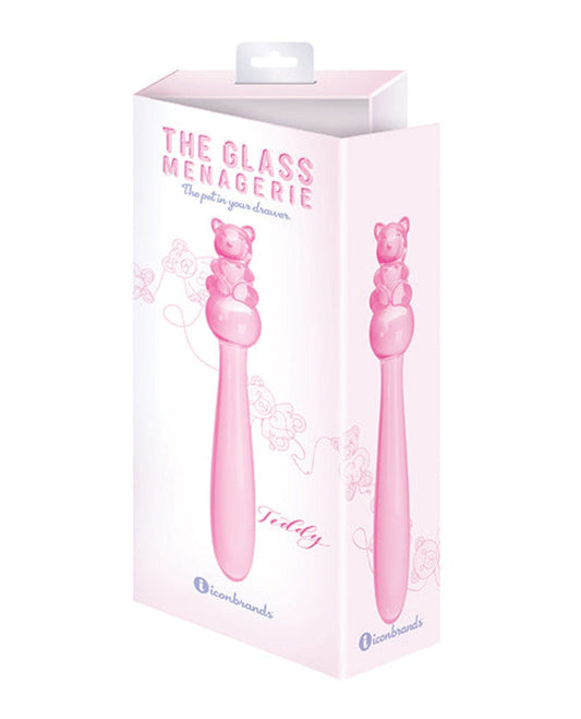Doll Authority Dongs & Dildos Glass Menagerie Teddy Glass Dildo - Pink